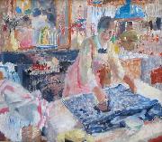 Rik Wouters Woman Ironing oil on canvas